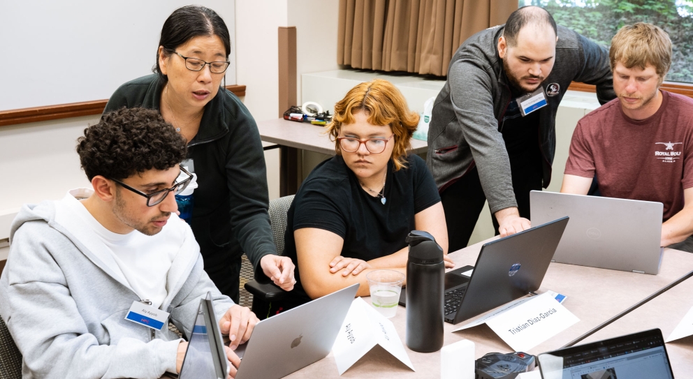 Students and Project leads working